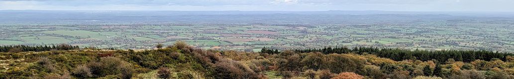 View from top of hill